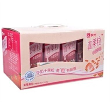 蒙牛真果粒草莓味