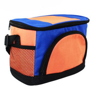 车家两用冰包无源车载迷你小冰箱保温箱冷冻 橘红色