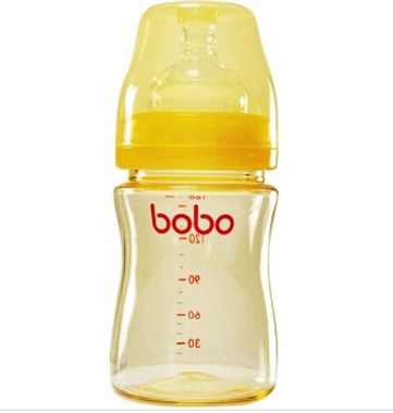 bobo乐儿宝 新生儿奶瓶宝宝宽口径ppsu婴儿奶瓶母婴用品 小流量 160ml BP637B
